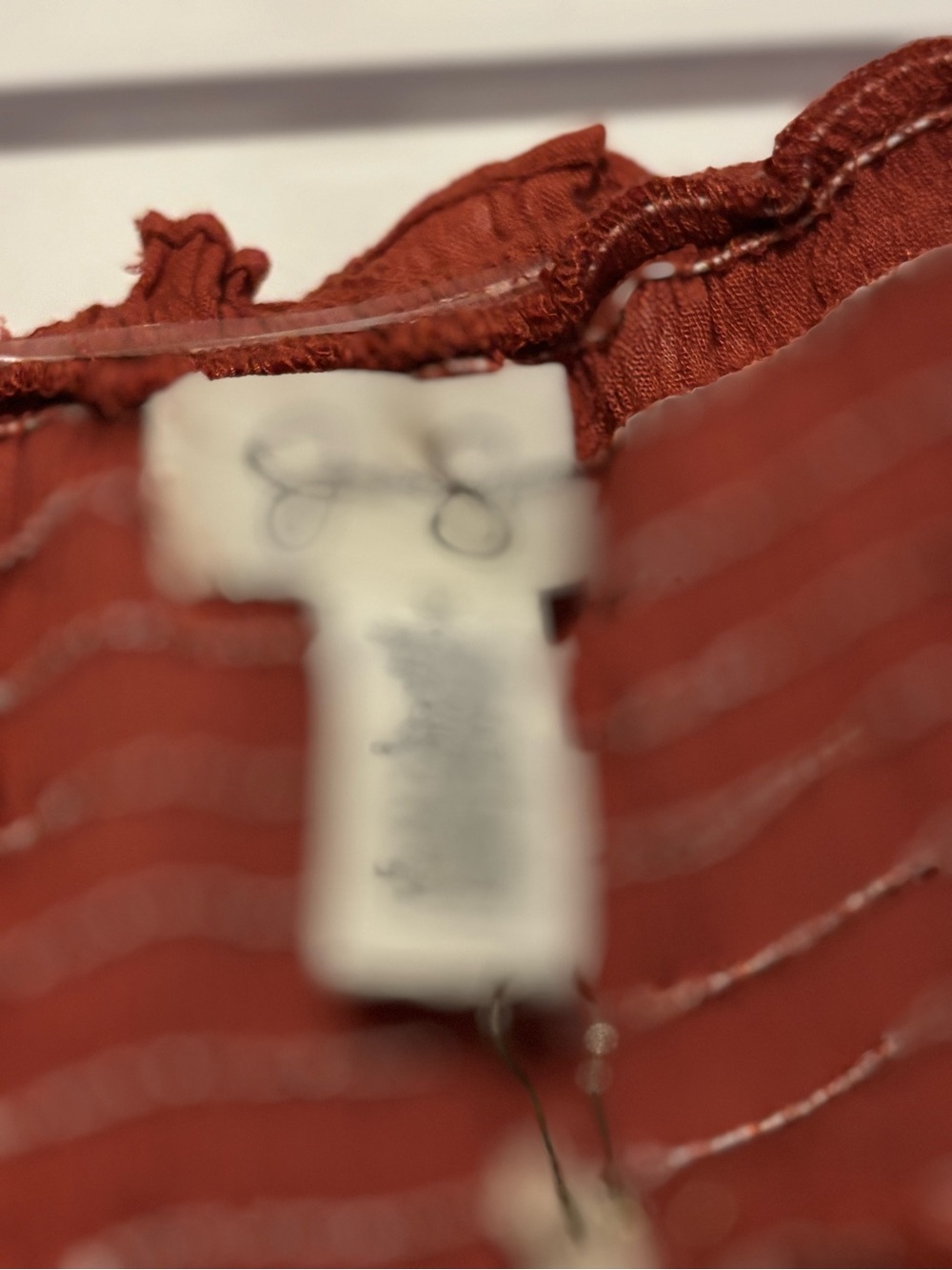 Jessica Simpson Rust Red Ruffle Slip Mini Dress - Picture 2 of 4